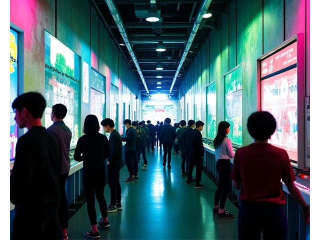 강남 도심 미래형 아케이드